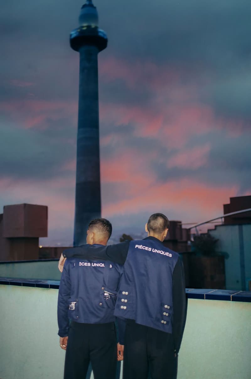 Pièces Uniques Spring Summer 2018 collection lookbook nike react element 87 sneaker pink white blue paris july 1 2018 drop release date info look