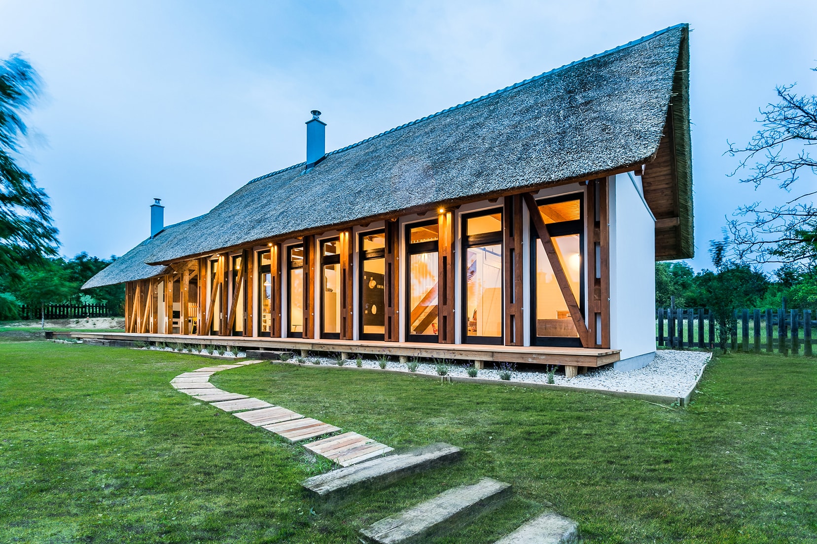 Portushome Guesthouse Barna Architects Dörgicse Hungary Houses Modern Wooden Interior Exterior