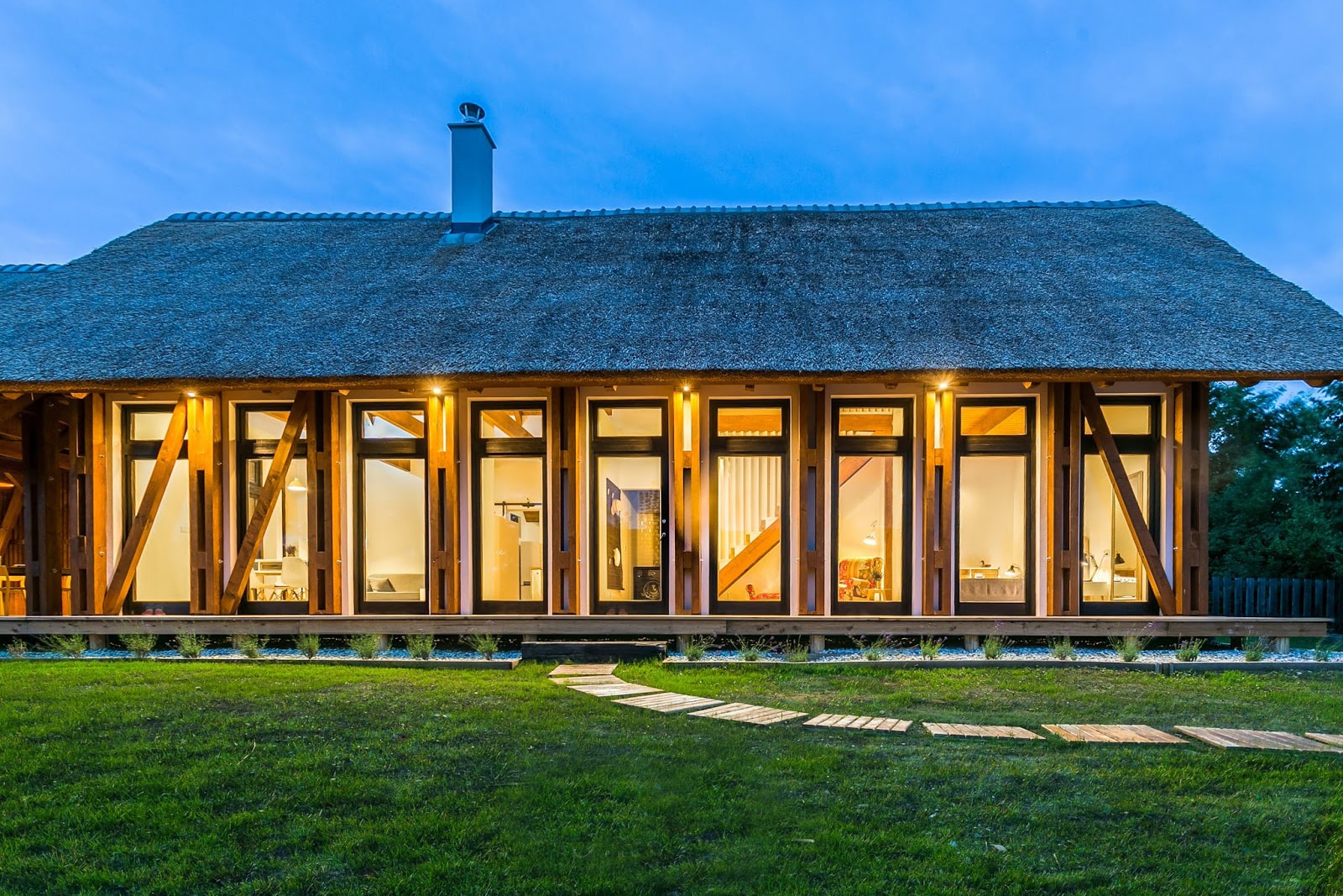 Portushome Guesthouse Barna Architects Dörgicse Hungary Houses Modern Wooden Interior Exterior