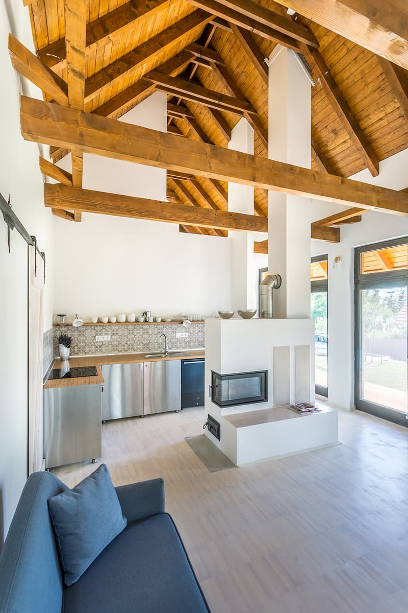 Portushome Guesthouse Barna Architects Dörgicse Hungary Houses Modern Wooden Interior Exterior