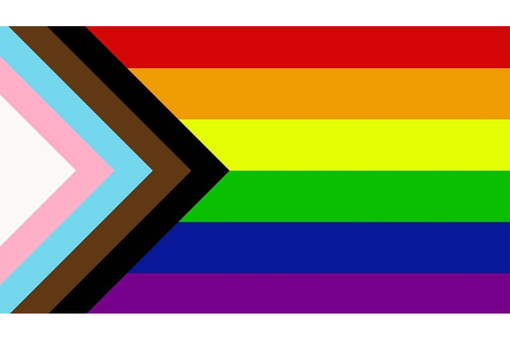 Pride Flag Redesign Daniel Quasar june 2018 chevron inclusion progression