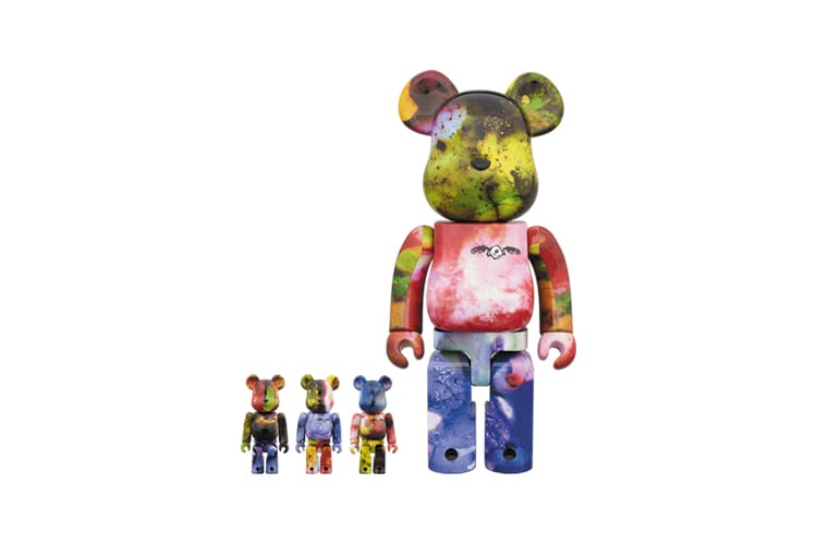 Pushead & Medicom Toy Unveil Color-Splattered BE@RBRICK Figures