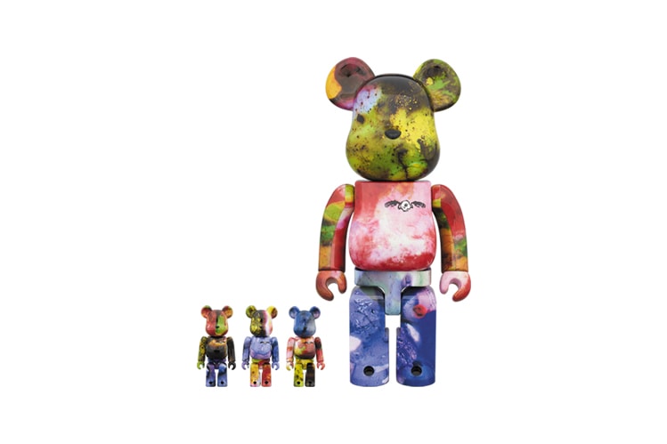 Pushead & Medicom Toy Unveil Color-Splattered BE@RBRICK Figures