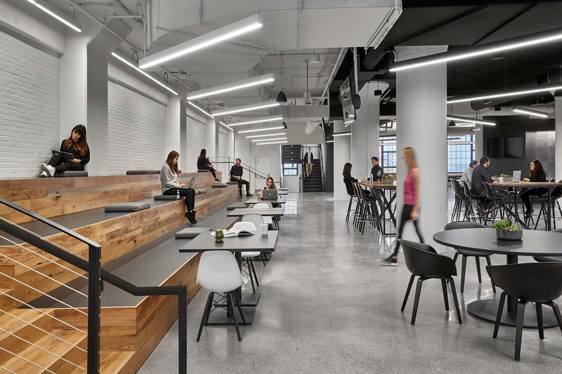 Reebok Headquarters office Boston Seaport District workplace fitness store