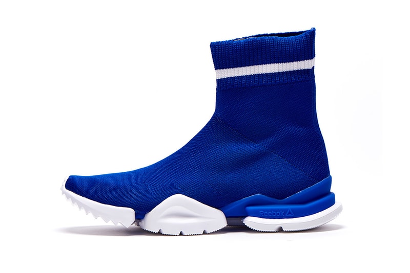 reebok reveals sock run.r and run.r 96 sneakers white blue white 2018 footwear