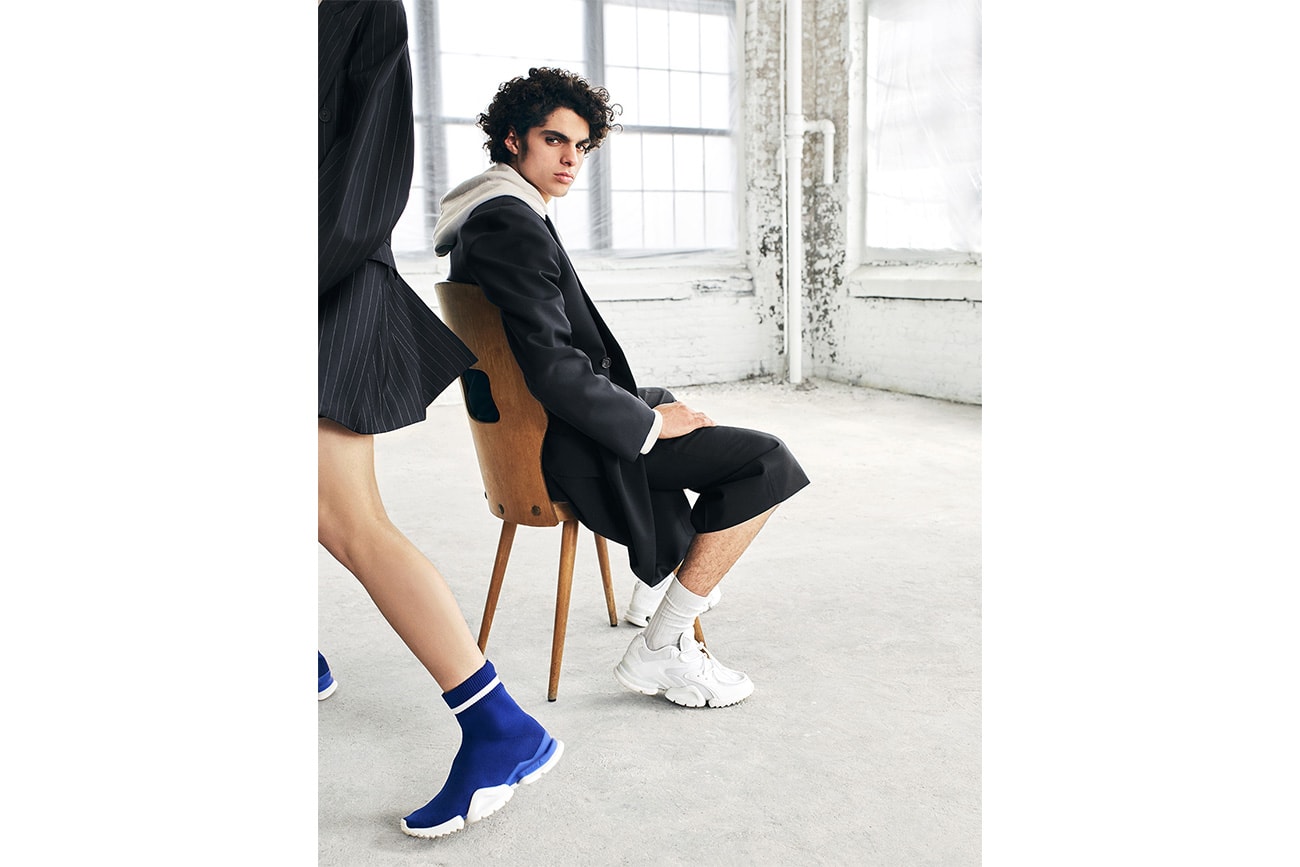 reebok reveals sock run.r and run.r 96 sneakers white blue white 2018 footwear