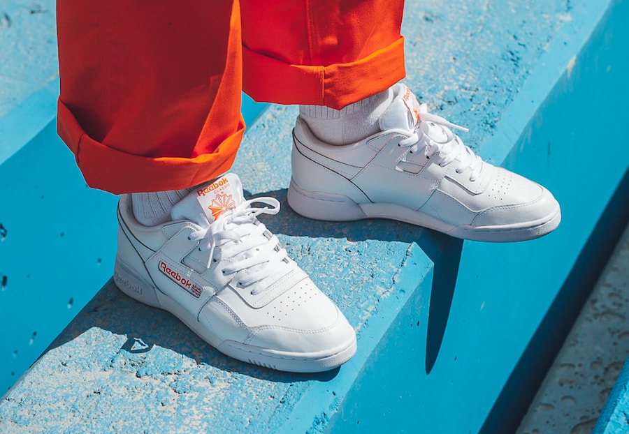 Reebok Workout Plus MU White Bright Lava Orange release info sneakers footwear