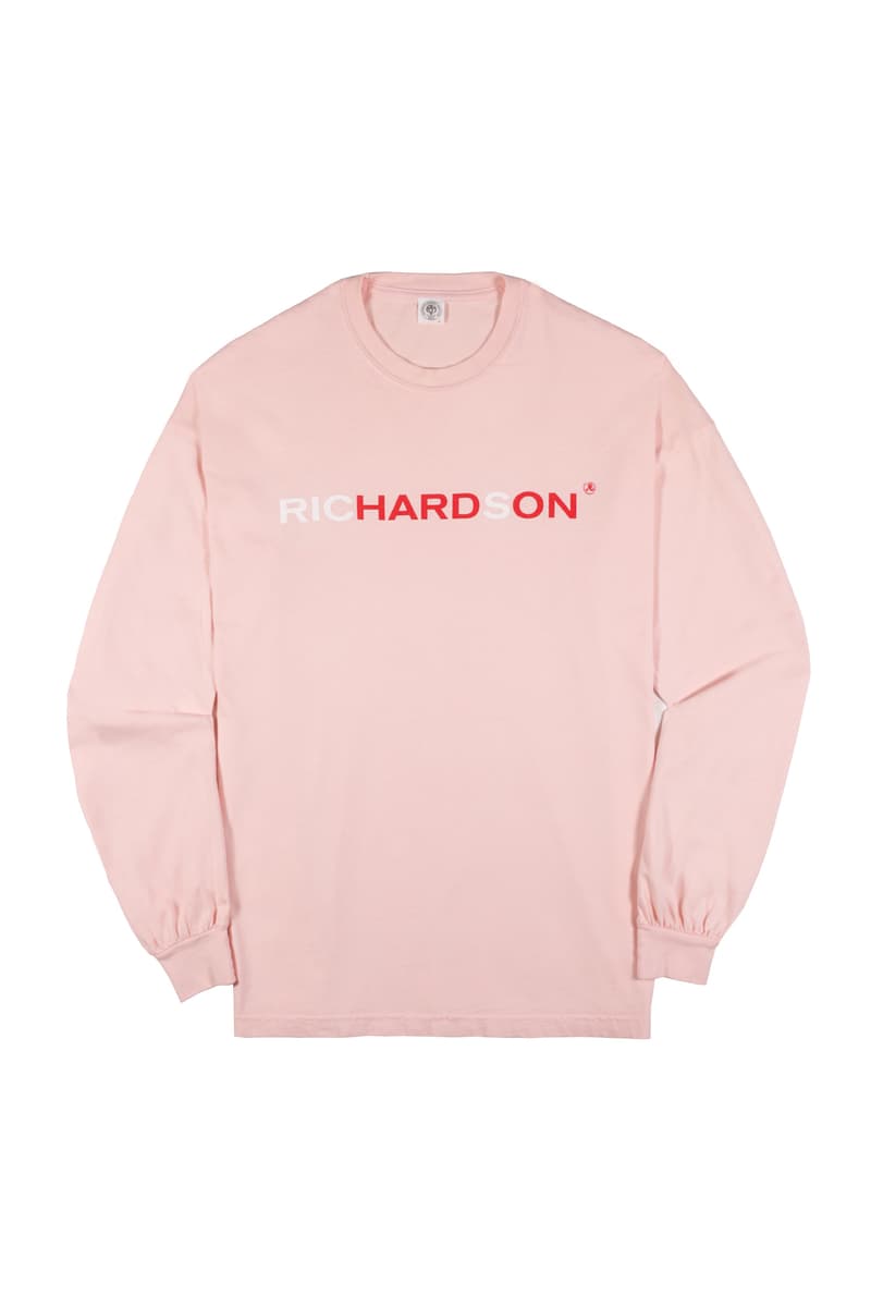 Richardson T-Shirt Collection logo release info pink grey black crewneck long-sleeve