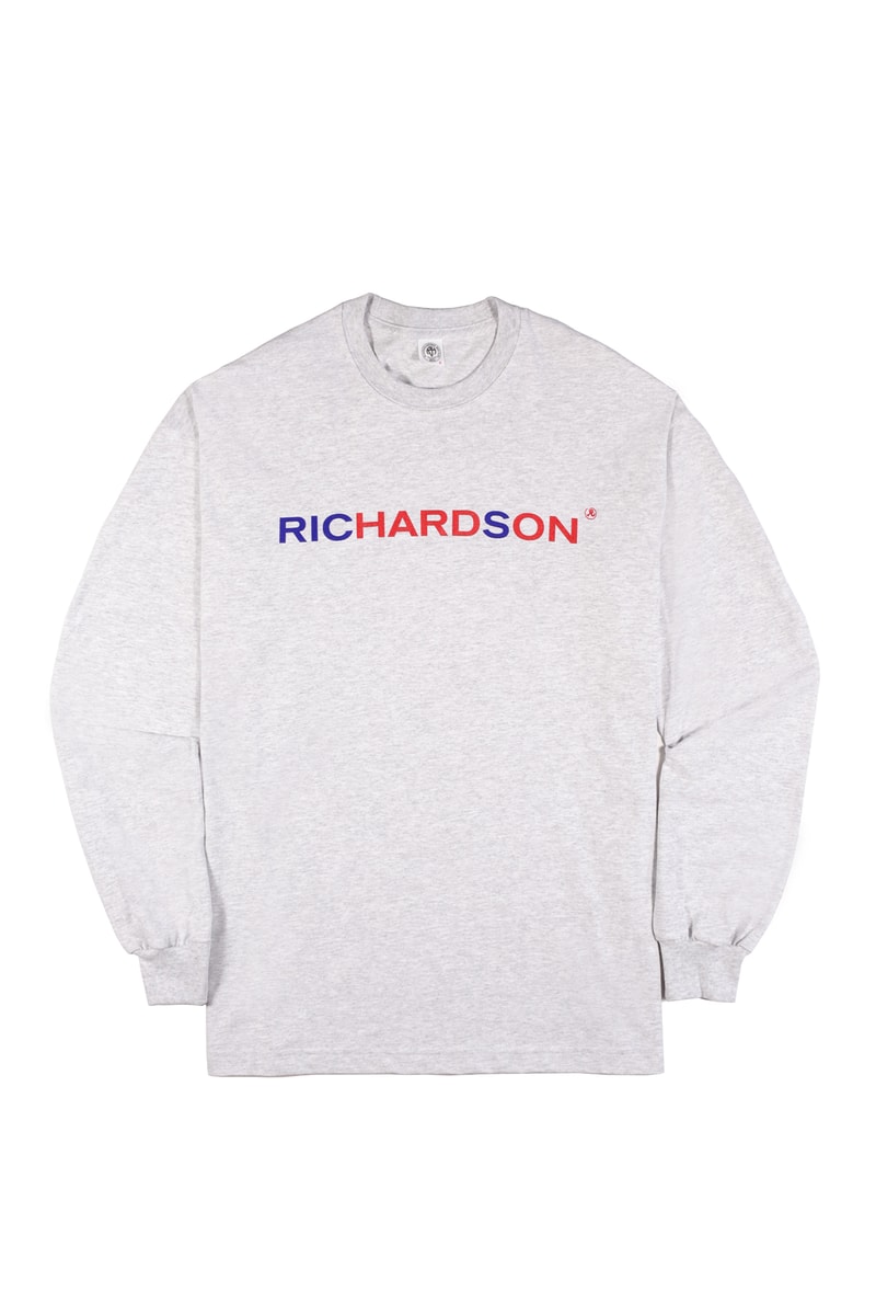 Richardson T-Shirt Collection logo release info pink grey black crewneck long-sleeve