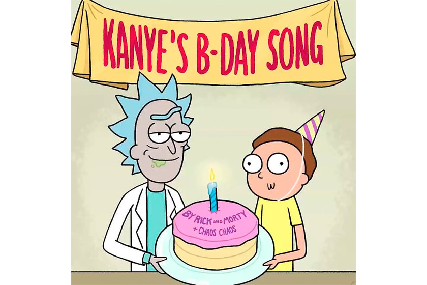 Rick and Morty Kanye West Happy Birthday Song ye kids see ghosts adult swim Kim Kardashian