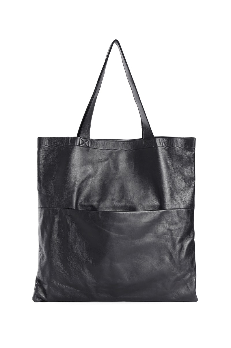 Rick Owens Fall Winter 2018 Leather Tote Bag black accessories