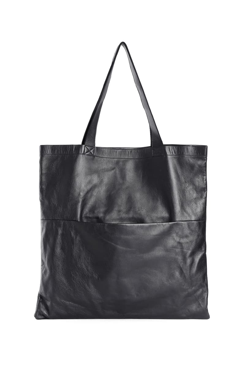 Rick Owens Fall Winter 2018 Leather Tote Bag black accessories