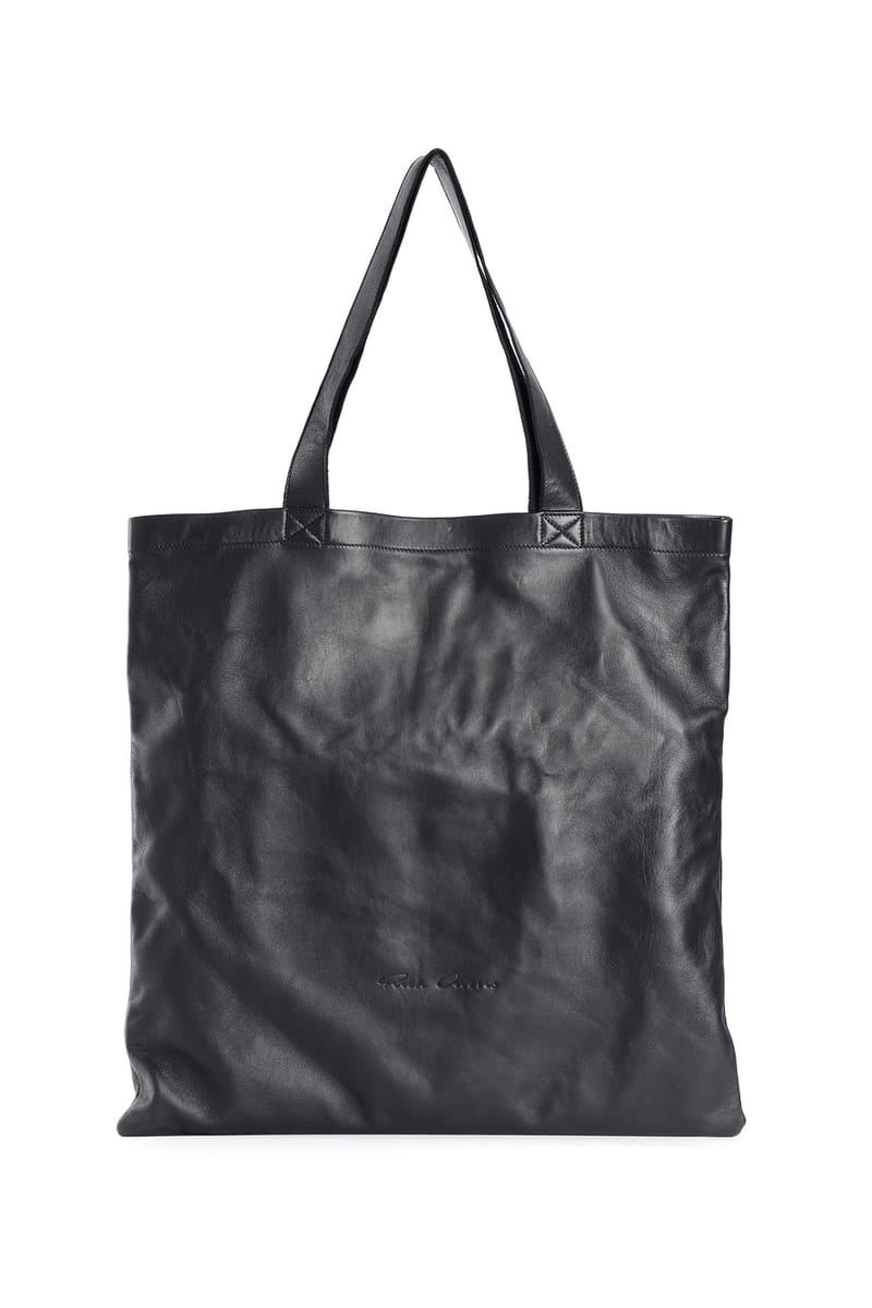 rick owens leather shoulder bag