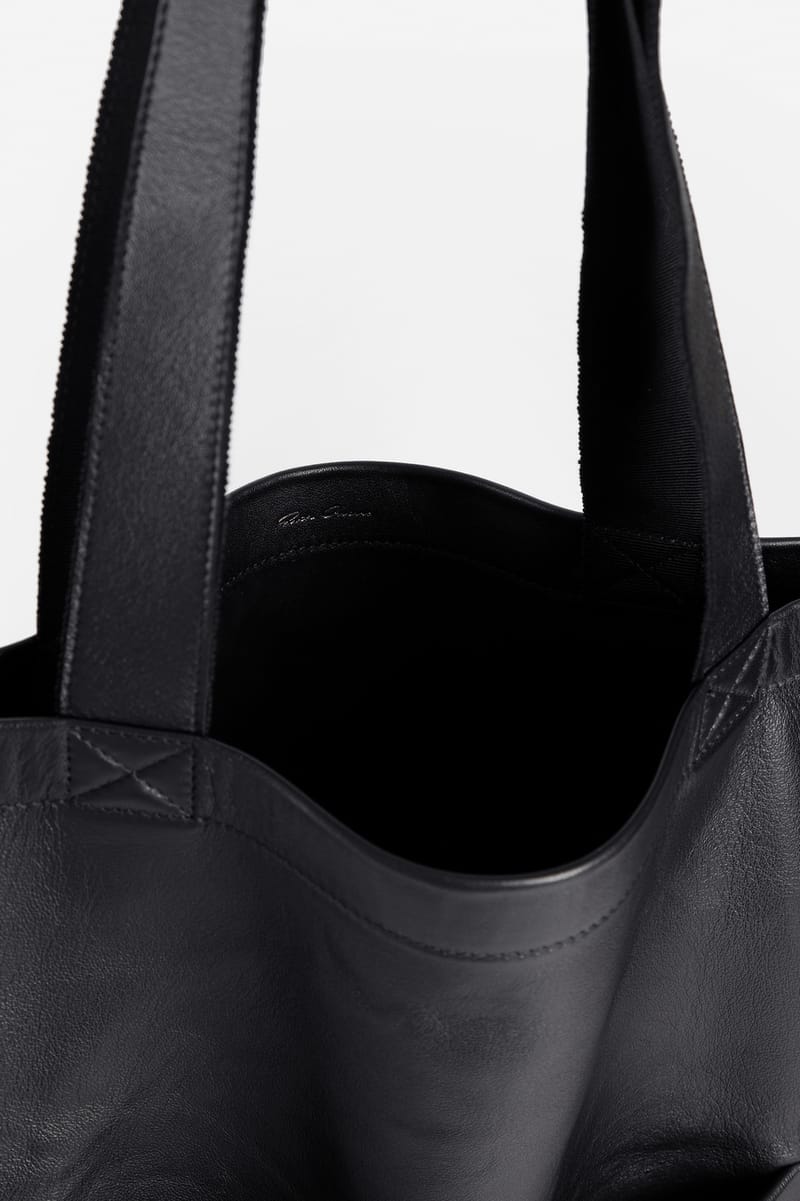 rick owens leather tote bag