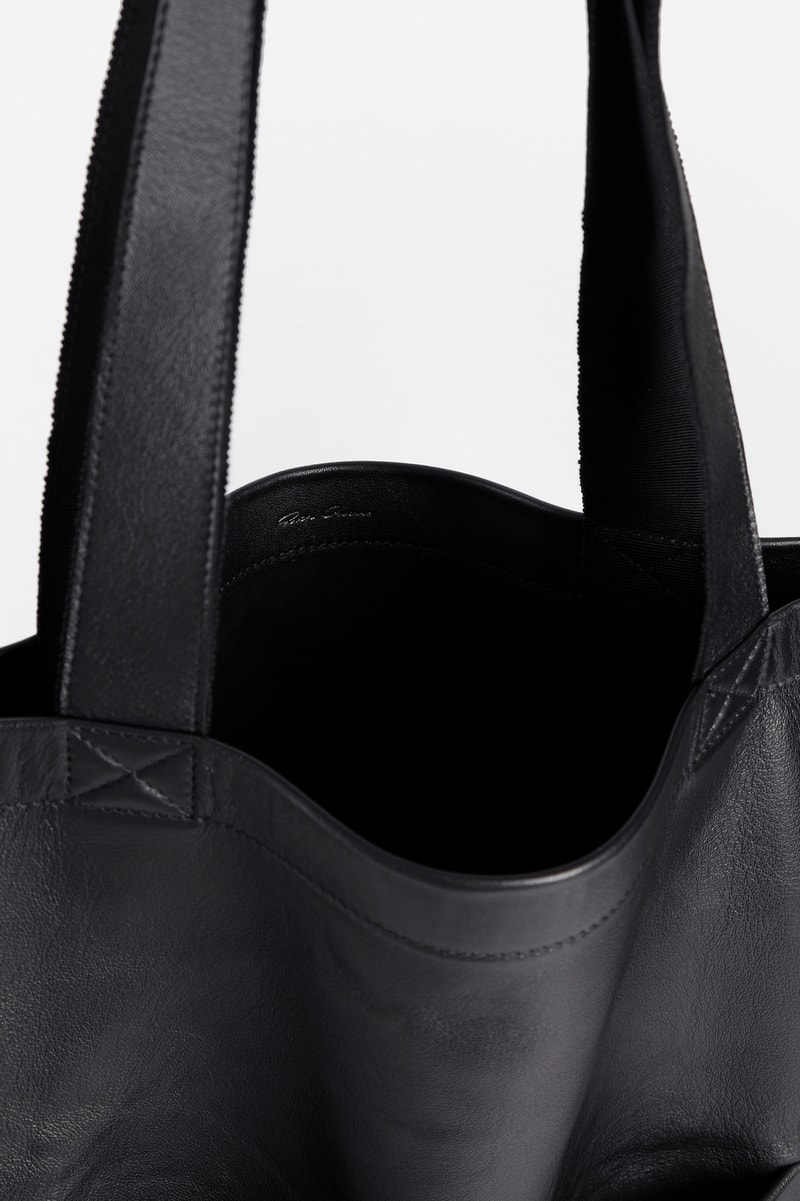 Rick Owens Fall Winter 2018 Leather Tote Bag black accessories