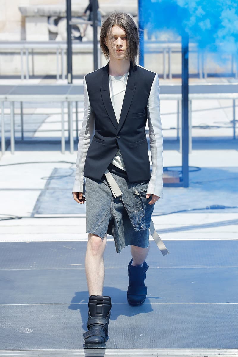 Rick Owens spring summer 2019 runway collection paris fashion week birkenstock collaboration tent sneaker mens