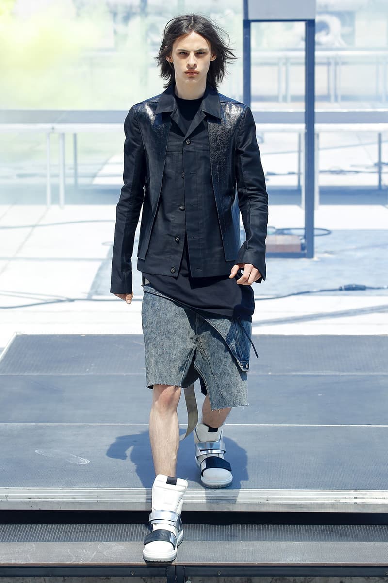 Rick Owens spring summer 2019 runway collection paris fashion week birkenstock collaboration tent sneaker mens