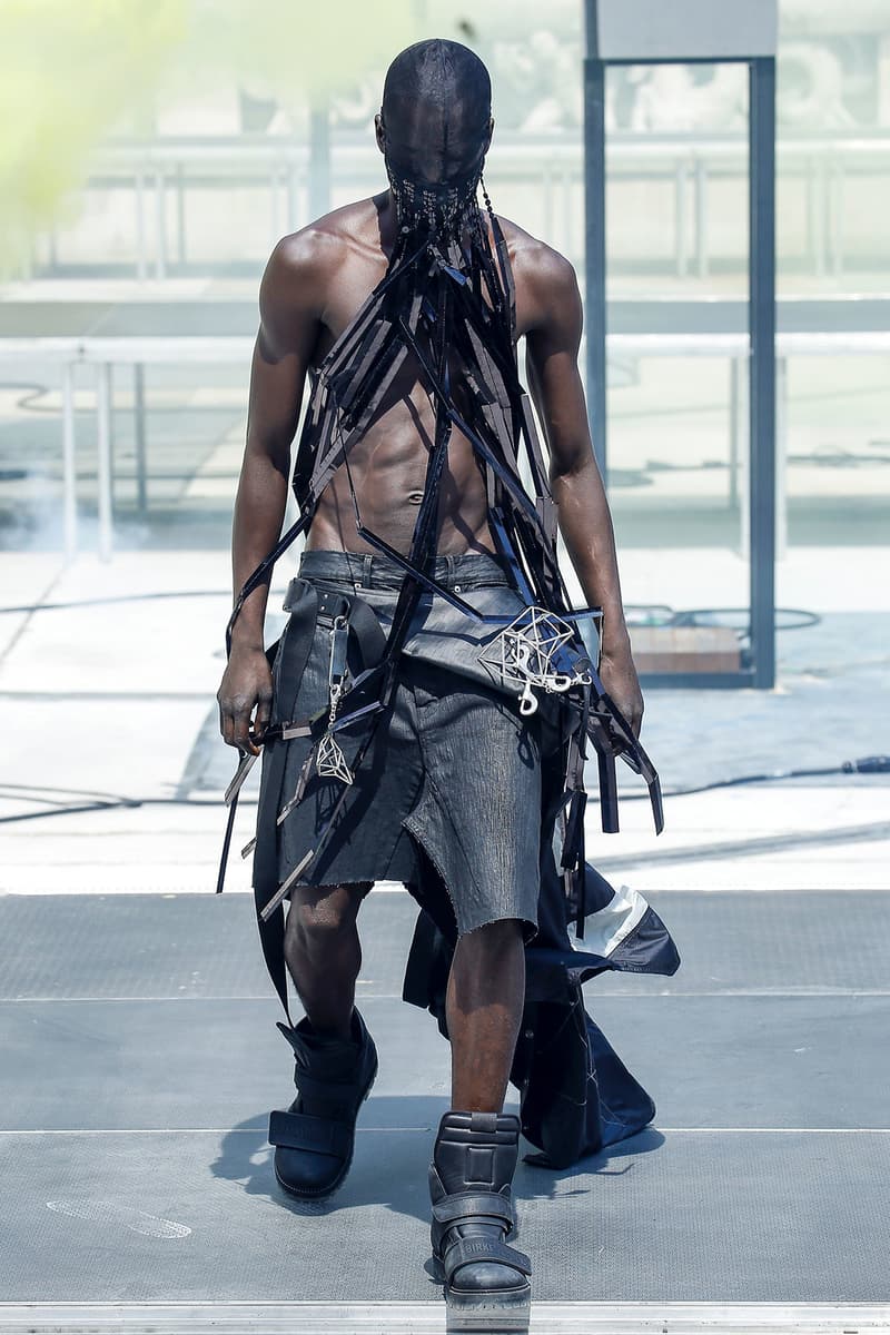 Rick Owens spring summer 2019 runway collection paris fashion week birkenstock collaboration tent sneaker mens