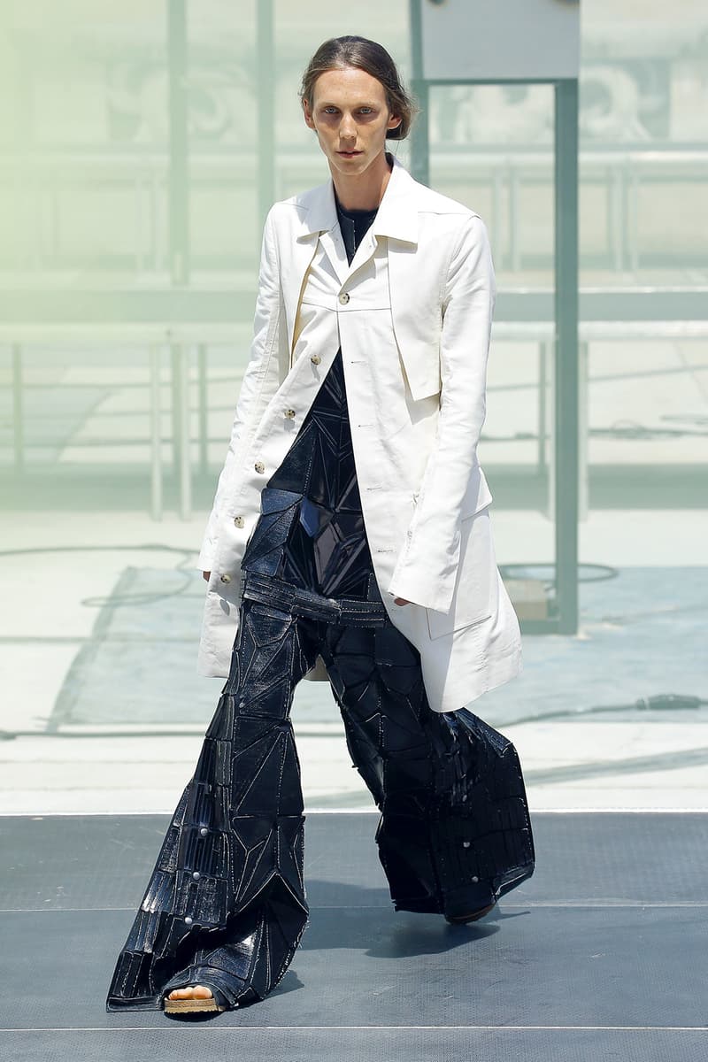 Rick Owens spring summer 2019 runway collection paris fashion week birkenstock collaboration tent sneaker mens