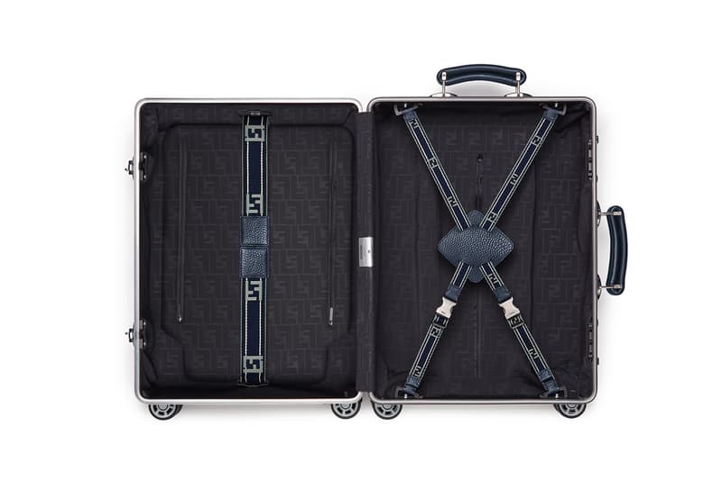 Fendi RIMOWA Suitcase Cabin Trolley First Look Release Information Details Red Silver Blue Tag Personalization