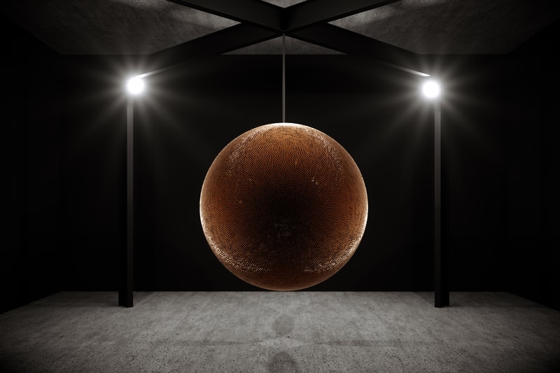 robert longo death star art basel unlimited sculpture artwork installation