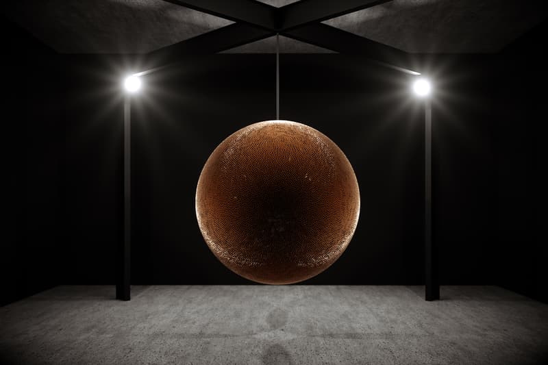robert longo death star art basel unlimited sculpture artwork installation