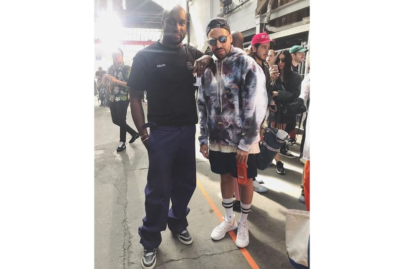 Ronnie Fieg Advisory Board Crystals KITH Hoodie virgil abloh paris fashion week louis vuitton june 2018 2019 spring summer collection runway shpw