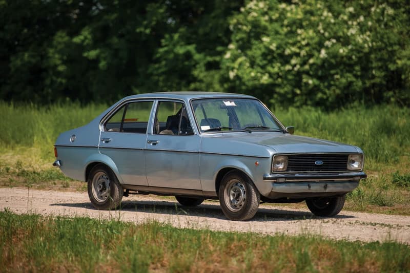 Pope John Paul II 1976 Ford Escort GL Auction rm sotheby's sedan light blue cars vehicles