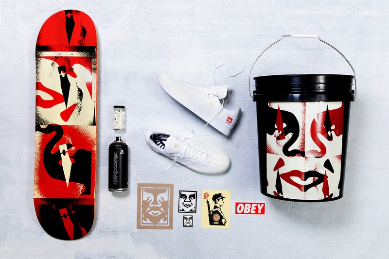 Shepard Fairey BEYOND THE STREETS adidas Skateboarding Samba ADV june 2018 release date info drop sneakers shoes footwear