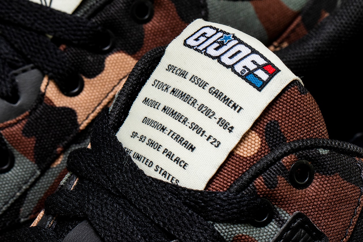 Shoe Palace Reebok Hasbro Canvas Classic G.I. Joe camo release info 25th anniversary