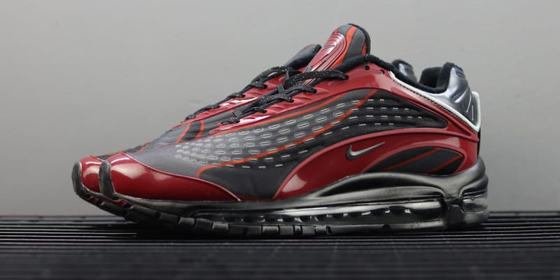 nike air max deluxe black red