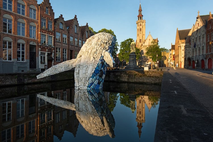 studiokca skyscraper whale installation bruges triennial belgium artworks
