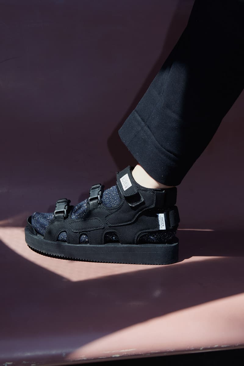 suicoke slam jam spring summer 2018 lookbook black sandal socks pants