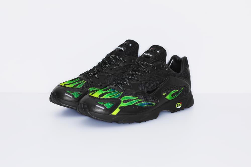 supreme nike air streak spectrum plus black volt angle