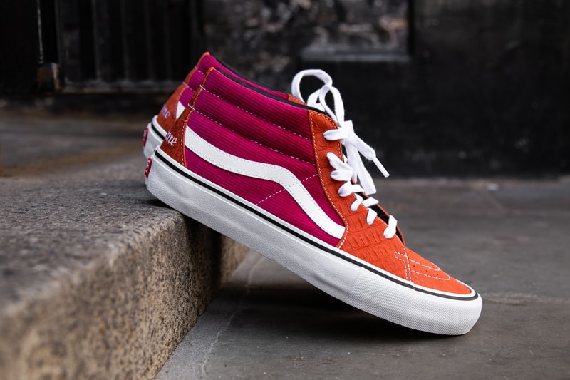 Supreme Vans Collab Collaboration Lampin Sk8-Mid Spring 2018 Collection Footwear Skateboarding New York Vans Old Skool Waffle Shoe Trainer Collaboration Collab