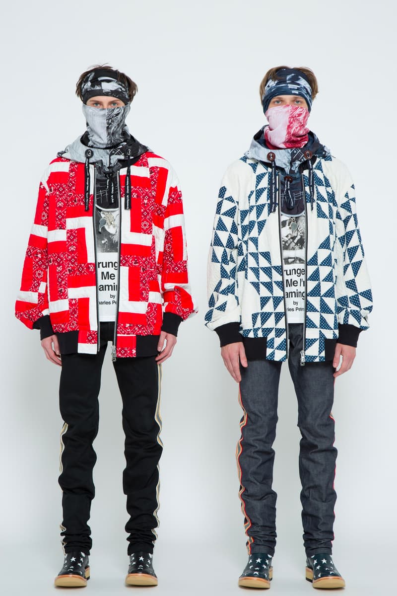 TAKAHIROMIYASHITA TheSoloist Spring summer 2019 Collection Paris Fashion Week summer slip on sneaker collaboration artwork photographs grunge Charles Peterson scarf cap hat jacket scarf grunge touch me im sick