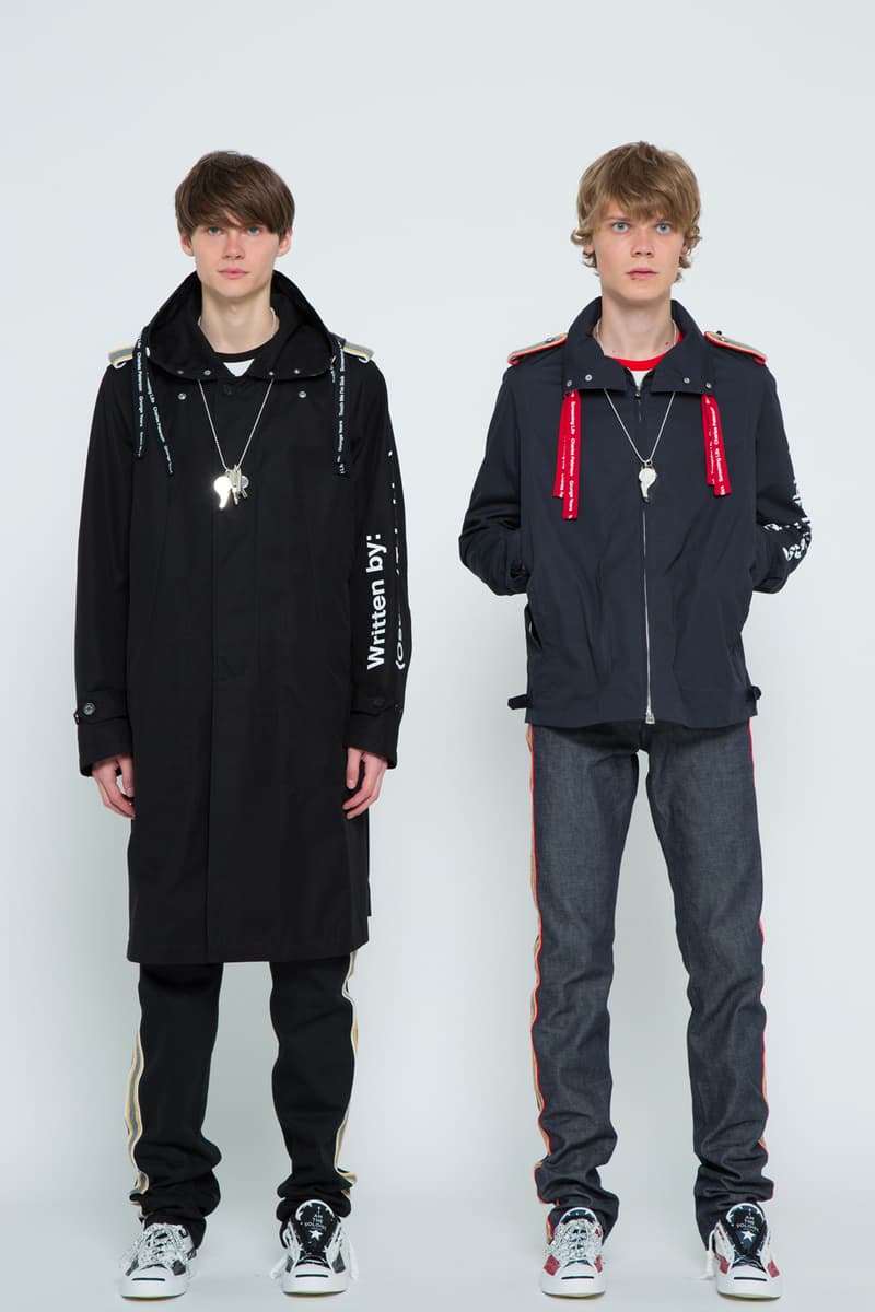 TAKAHIROMIYASHITA TheSoloist Spring summer 2019 Collection Paris Fashion Week summer slip on sneaker collaboration artwork photographs grunge Charles Peterson scarf cap hat jacket scarf grunge touch me im sick