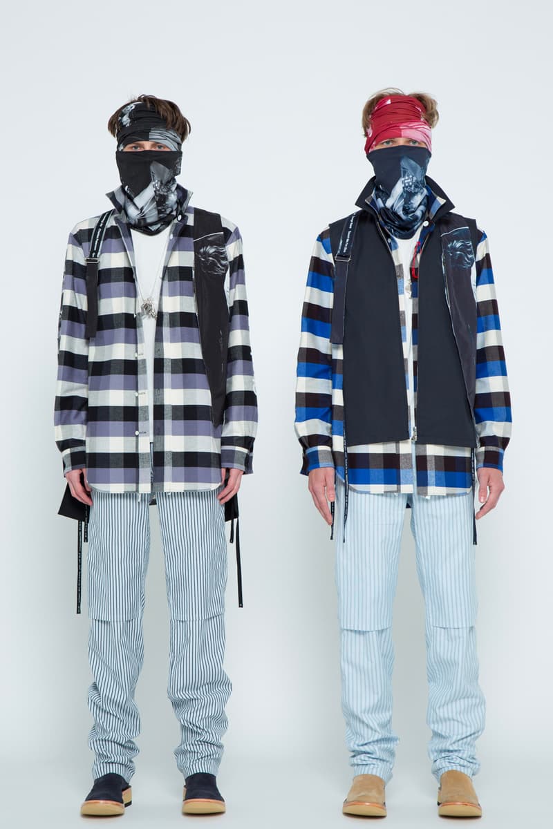 TAKAHIROMIYASHITA TheSoloist Spring summer 2019 Collection Paris Fashion Week summer slip on sneaker collaboration artwork photographs grunge Charles Peterson scarf cap hat jacket scarf grunge touch me im sick