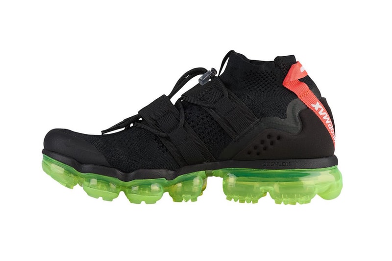 Nike Air Vapormax Flyknit Utility Black Volt Neon Green Red Black