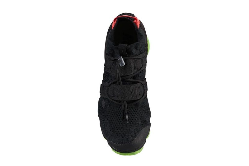 Nike Air Vapormax Flyknit Utility Black Volt Neon Green Red Black