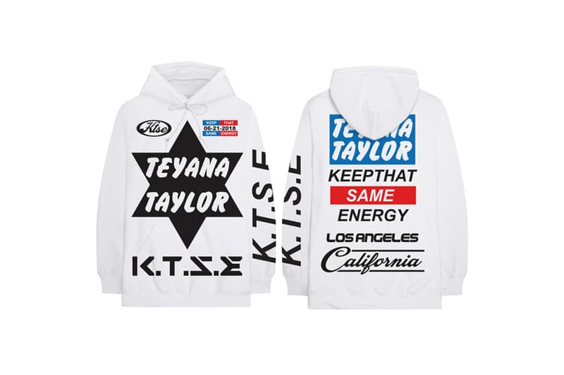 Teyana Taylor ktse keep the same energy merch music fashion 2018 june