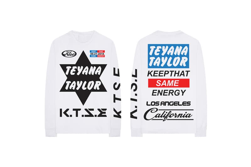 Teyana Taylor ktse keep the same energy merch music fashion 2018 june