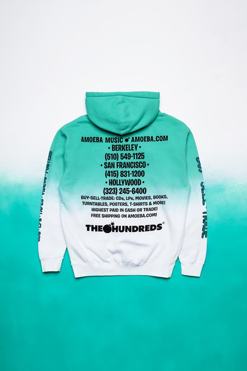 The Hundreds x Amoeba Music Collaboration release date info drop