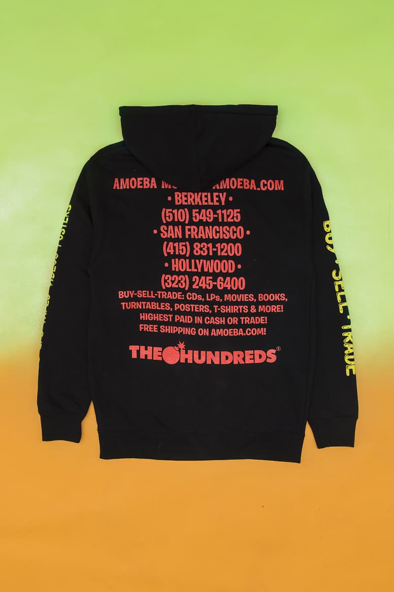 The Hundreds x Amoeba Music Collaboration release date info drop