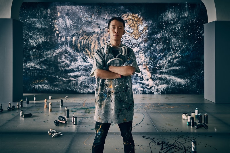 Tiger Beer Uncaged Hero Hua Tunan Interview art painting chinese tai chi energy tigers oil graffiti eastern western china wwf beer