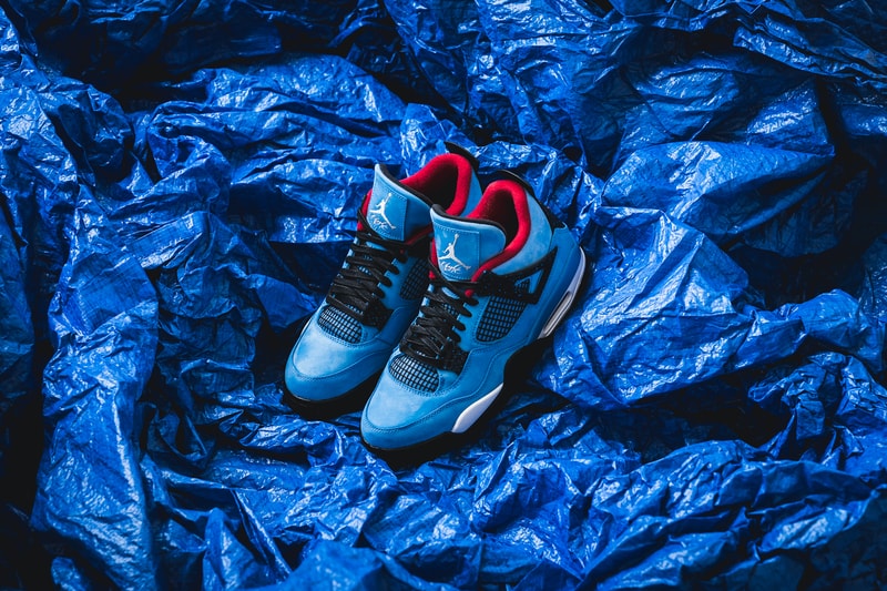 Travis Scott Air Jordan 4 cactus jack 2018 june footwear jordan brand michael jordan houston oilers la flame university blue black