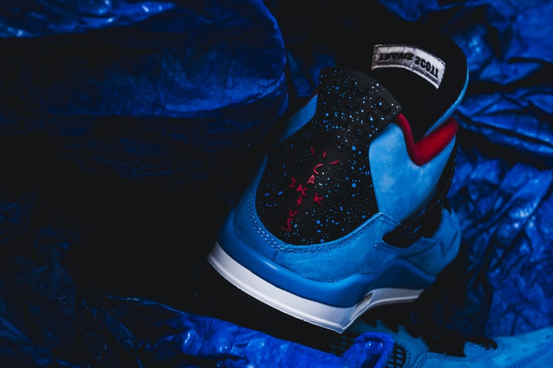 Travis Scott Air Jordan 4 cactus jack 2018 june footwear jordan brand michael jordan houston oilers la flame university blue black