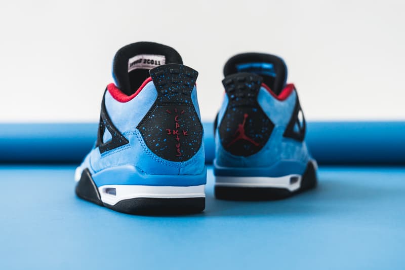 Travis Scott Air Jordan 4 cactus jack 2018 june footwear jordan brand michael jordan houston oilers la flame university blue black