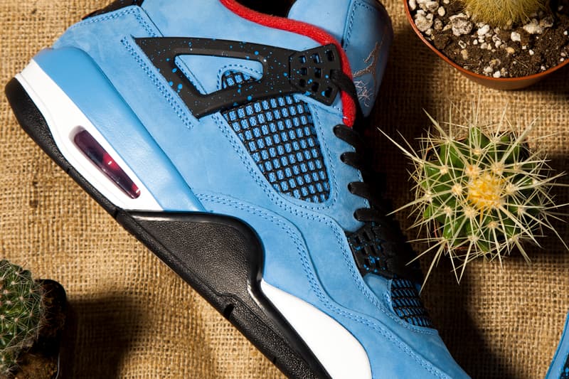 Travis Scott Nike Air Jordan 4 Cactus Jack Release Date Info Drops June 9 2018 University Blue Livestock Canada 308497 406