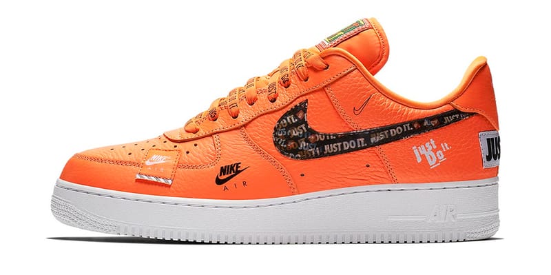 orange bottom air force ones